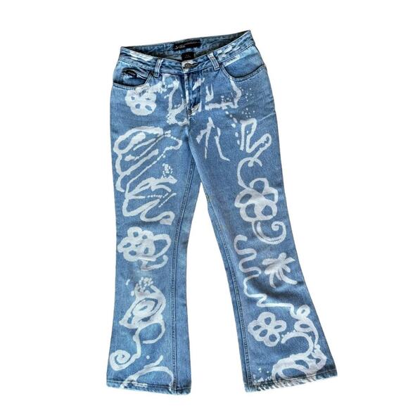 Squeeze Denim - Squeeze Stephen Hardy Bleach Painted Bootcut 100% Cotton Jean Size 5/6